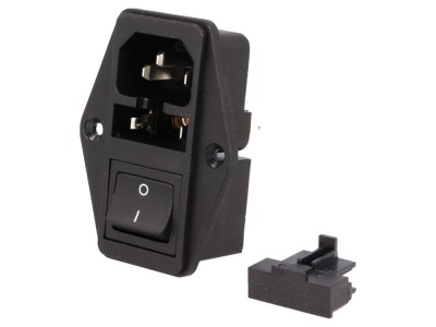 Conector Alimentare AC tată 10A foto