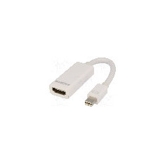 Cablu {{Tip cablu de conectare}}, HDMI soclu, mini DisplayPort mufa, 0.15m, {{Culoare izola&#355;ie}}, ASSMANN - AK-340404-001-W