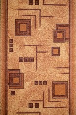 Traversa Covor Print 970, Suport Pasla, Latime 130 cm - 130x900, Maro foto