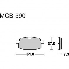 Placute frana Yamaha Jog Cod Produs: MX_NEW 55484OL