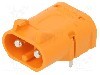 Conector alimentare DC, 1kV, 2 pini, seria LC, {{Dimensiune pin}}. AMASS - LCB30PW-M