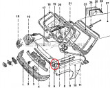 Suport capota motor Renault R5, partea dreapta, original 7750752784 Kft Auto, Automobile Dacia Mioveni