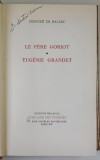 LE PERE GORIOT / EUGENE GRANDET par HONORE DE BALZAC , 1973