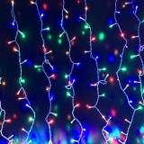 Instalatie perdea exterior, 3x3m, 300LED V8, diverse culori