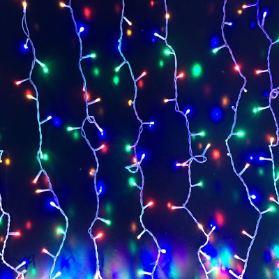 Instalatie perdea exterior, 3x3m, 300LED V8, diverse culori