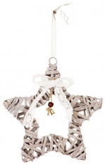 Decorațiuni MagicHome Crăciun Wildeco, stea de mare, bal. 5 buc, 20x3 cm foto