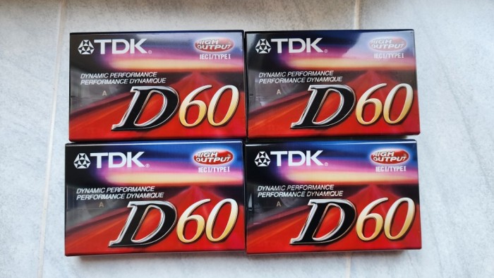 Lot 4 Casete TDK High Output D60 TYPE I Normal Bias Sigilate