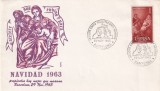 FILATELIE TEMATICA - PLIC SPANIA RELIGIE CRACIUN
