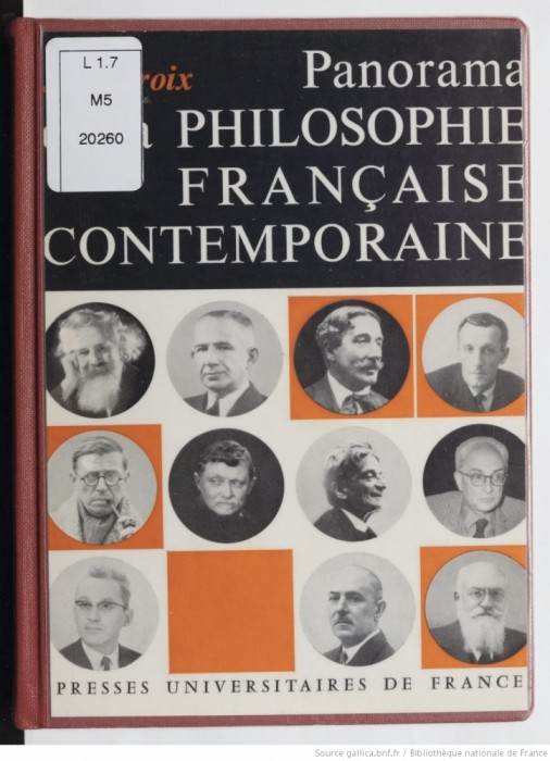 Panorama de la philosophie francaise contemporaine / Jean Lacroix