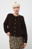 Medicine cardigan culoarea maro