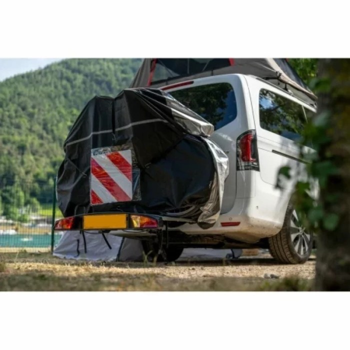 Prelata 3-4 biciclete pentru suport bicicleta cu fixare pe carligul de remorcare - 190x50x130 cm Garage AutoRide