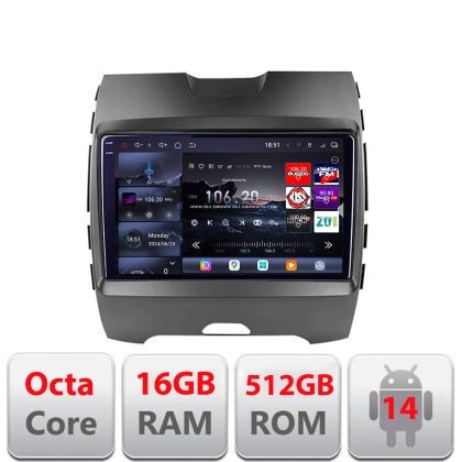 Navigatie Ford Edge 2015-2021 Highline Edotec Kit-edge-high 8 core QLED 2K 16+512 360 Android Waze USB Navigatie Internet Youtube Radio CarStore Techn