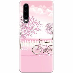 Husa silicon pentru Huawei P30, Pink Spring