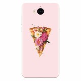 Husa silicon pentru Huawei Y6 2017, Flower Pizza