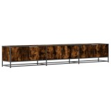 Cumpara ieftin Comoda TV, stejar fumuriu, 240x35x41 cm, lemn prelucrat