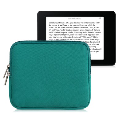 Husa universala pentru eBook Reader de 7 inch, Kwmobile, Verde, Textil, 57397.22 foto