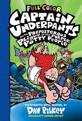 Captain Underpants and the Preposterous Plight of the Purple Potty People: Color Edition (Captain Underpants #8) (Color Edition) foto
