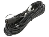 Cablu ESPE 2x0,52mm&sup2; DC 5,5x2,1mm soclu drept negru 5m KG216-000-213-0500