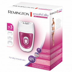 Epilator Remington 3 in 1 Smooth si Silky EP3 EP7300, 40 de pensete, 2 viteze, Alb/Roz foto