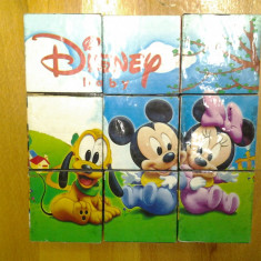 Mickey Mouse cuburi copii puzzle 6 imagini