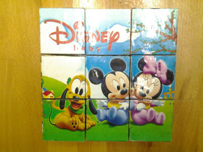 Mickey Mouse cuburi copii puzzle 6 imagini foto