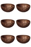 Set boluri, 6 piese, 14 ml, Fibre de cocos, Maro