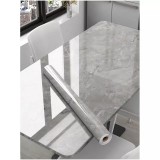 Cumpara ieftin Autocolant Bucatarie Rola - Sticker Impermeabil,Imprimeu Marmura Gri,300 x 40 cm - 24986