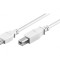 Cablu USB 2.0 A-B 1m Alb 480Mbps