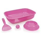 Litiera/paleta/jucarie/castron roz