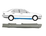 Prag metalic Bmw seria 3 (E36), 12.1990-03.2000, Combi, Sedan, partea Dreapta, protectie; Tabla 1mm, Aftermarket, Rapid