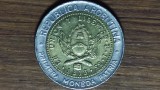 Argentina - moneda de colectie bimetal - 1 peso 1995 - foarte frumoasa, design spectaculos !