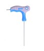 Cheie T Negativa 5mm x 150mm Otel Crom Vanadiu Mega, Maner Cauciuc Antiderapant