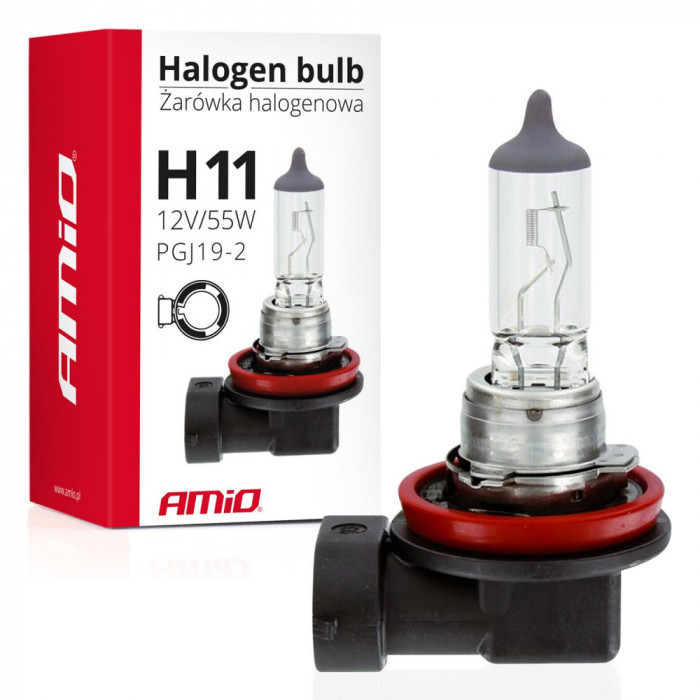 Bec Cu Halogen H11 12v 55w Filtru Uv (e4) Amio 01159