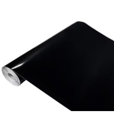 Folie neagra vitrostatica opaca pentru geam 60 x 300 cm, TopBazar, protectie UV