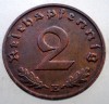 2.620 GERMANIA 2 REICHSPFENNIG 1938 E XF, Europa, Bronz