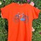 Tricou Orange din Bumbac cu Imprimeu Funny