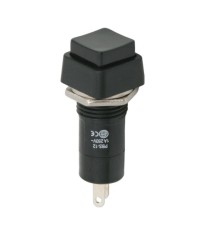 Intrerupator 1 circuit 1A 250V OFF-ON negru 09024FK cu retinere foto