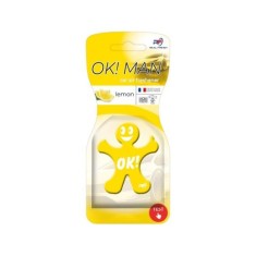 Odorizant auto Real Fresh, OK!MAN Polimer Lemon