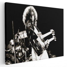 Tablou afis Led Zeppelin trupa rock 2304 Tablou canvas pe panza CU RAMA 30x40 cm