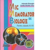 Mic memorator de biologie pentru clasele XI-XII