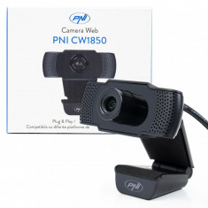 Camera Web PNI CW1850 Full HD 1080P 2MP, USB, clip-on