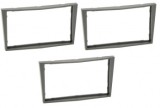 Pachet 3 Rame Radio 2DIN Argintiu Opel Astra Zafira Corsa Tigra Vivaro (2004+): Adaptor Navigatie 9 inch, 101x184mm