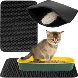 Covoras pentru litiera pisici, impermeabil, din EVA, 49,5 x 39,5 cm