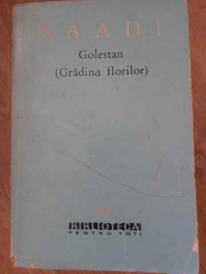 GOLESTAN (GRADINA FLORILOR)-SAADI DIN SIRAZ-226779 foto