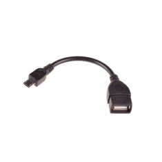 Adaptor OTG microUSB - USB-A OEM, Negru