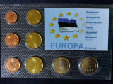 Euro set - Estonia 2011 de la 1 cent la 2 euro, 8 monede