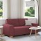 vidaXL Canapea cu 2 locuri, roșu vin, 140 cm, material textil 4104983