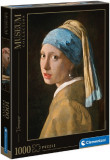 Puzzle 1000 piese Vermeer - Girl with a pearl earring, Clementoni