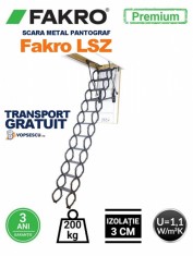 Scara pentru mansarda pantograf, Model LSZ Plus Fakro foto