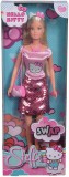Papusa Steffi cu Fustita cu Paiete Hello Kitty